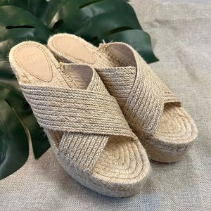 H&M Jute/Natural Platform Sandals